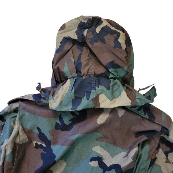 Military Camouflage S Field Jacket Coat Grunge Gorpcore Vintage Cold Weather - Picture 5 of 11